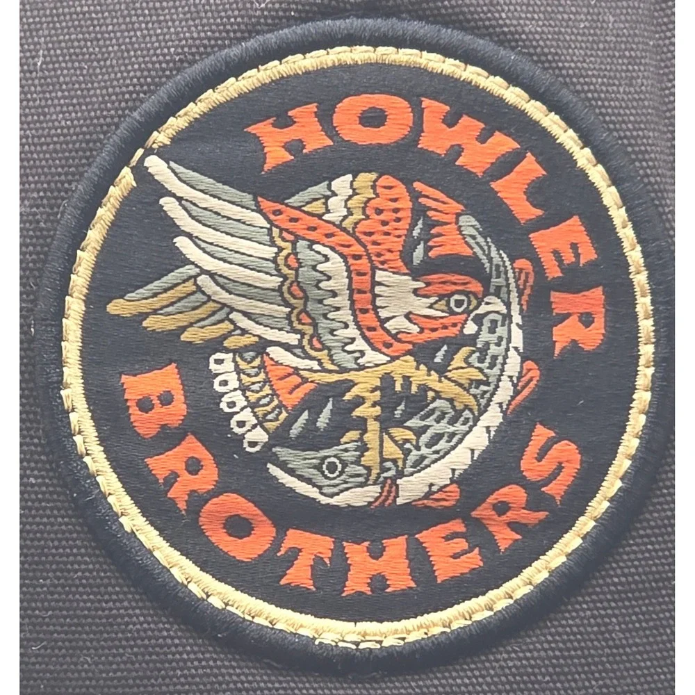 Howler Brothers Trucker Hat‎ Black Mesh Foam Snapback Osprey Prey Patch